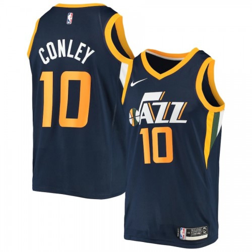 Men's Utah Jazz Mike Conley #10 Navy Swingman Jersey - Icon Edition-Pro Kit Vault | Brand New 26/27 Sports Jerseys
